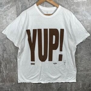 Travis Scott X Cactus Jack Yup! T-Shirt  White Live From Utopia promo Tee Men‎ L